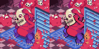 カラートレースと黒主線の比較画像